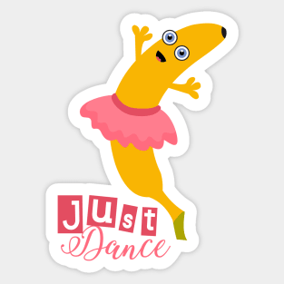 Just Dance with Banana Ballerina Sticker